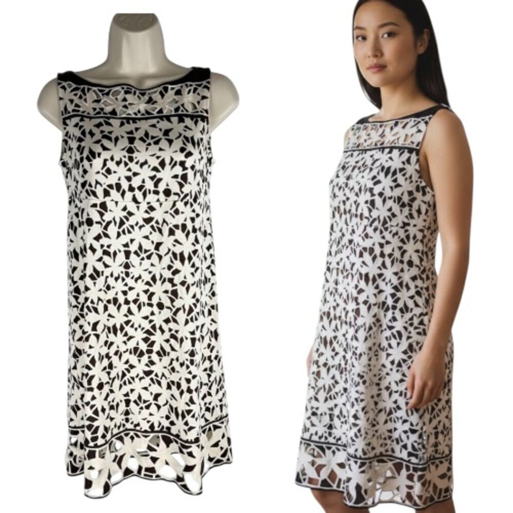 Diane Von Furstenberg Amallie Silk Dress Cut Outs Sleeveless White Size 2